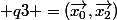  q3 =(\vec{x_0},\vec{x_2})