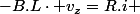 -B.L\cdot v_{z}=R.i 