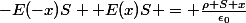 -E(-x)S +E(x)S = \frac{\rho S x}{\epsilon_0}