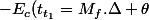 -E_{c}(t_{t_{1}}=M_{f}.\Delta \theta