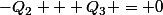 -Q_2 + Q_3 = 0