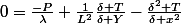 0=\frac{-P}{\lambda}+\frac{1}{L^2}\frac{\delta T}{\delta Y}-\frac{\delta^2 T}{\delta x^2}