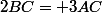 2BC= 3AC
