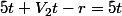5t+V_2t-r=5t