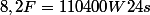 8,2F=110400W24s