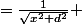 =\frac{1}{\sqrt{x^2+d^2}} 