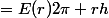 =E(r)2\pi rh