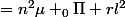 =n^{2}\mu _{0}\Pi rl^{2}