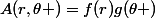 A(r,\theta )=f(r)g(\theta )