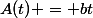 A(t) = bt