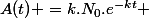 A(t) =k.N_0.e^{-kt} 