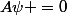 A\psi =0