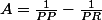 A=\frac{1}{PP}-\frac{1}{PR}
