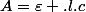A=\varepsilon .l.c