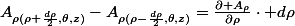 A_{\rho(\rho+\frac{d\rho}{2},\theta,z)}-A_{\rho(\rho-\frac{d\rho}{2},\theta,z)}=\frac{\partial A_{\rho}}{\partial\rho}\cdot d\rho