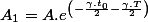 A_{1}=A.e^{\left(-\frac{\gamma.t_{0}}{2}-\frac{\gamma.T}{2}\right)}