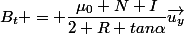 B_t = \dfrac{\mu_0 N I}{2 R tan\alpha}\vec{u_y}