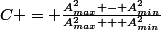 C = \frac{A_{max}^2 - A_{min}^2}{A_{max}^2 + A_{min}^2}