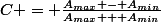 C = \frac{A_{max} - A_{min}}{A_{max} + A_{min}}