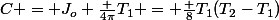 C = J_o \frac {4\pi}{T_1} = \frac {8\pimr}{T_1(T_2-T_1)}