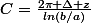 C=\frac{2\pi \Delta z}{ln(b/a)}