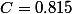 C=0.815