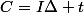 C=I\Delta t