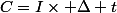C=I\times \Delta t