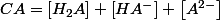 CA=\left[H_{2}A\right]+\left[HA^{-}\right]+\left[A^{2-}\right]