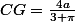 CG=\frac{4a}{3 \pi}