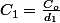 C_{1}=\frac{C_{o}}{d_{1}}