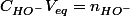 C_{HO^-}V_{eq}=n_{HO^-}