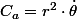 C_{a}=r^{2}\cdot\dot{\theta}