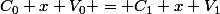 C_0 x V_0 = C_1 x V_1