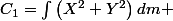 C_1=\int\left(X^2+\ Y^2\right)dm 