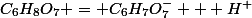 C_6H_8O_7 = C_6H_7O_7^- + H^+