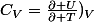 C_V=\frac{\partial U}{\partial T})_V