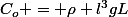 C_o = \rho l^3gL