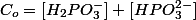 C_o=[H_2PO_{3}^-]+[HPO_{3}^{2-}]