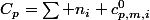 C_p=\sum n_i c_{p,m,i}^0