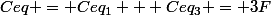 Ceq = Ceq_1 + Ceq_3 = 3F