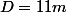 D=11m