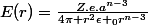E(r)=\frac{Z.e.a^{n-3}}{4\pi r^{2}\epsilon _{0}r^{n-3}}