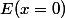 E(x=0)