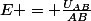 E = \frac{U_{AB}}{AB}