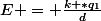 E = \frac{k *q_1}{d}