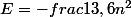 E=-{frac{13,6}{n^2}