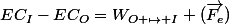 EC_{I}-EC_{O}=W_{O \mapsto I} (\vec{F_{e}})