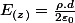 E_{(z)}=\frac{\rho.d}{2\varepsilon_{0}}