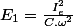 E_{1}=\frac{I_{e}^{2}}{C.\omega^{2}}